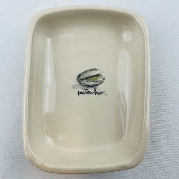 Rae Dunn Nut Dishes & Tray Serving Set of 4 Cashew Pistachio Almond Discontinued - Picture 5 of 9